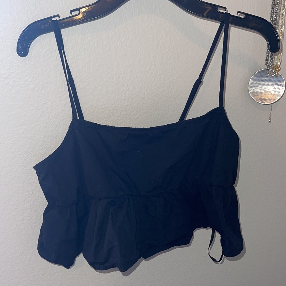 Forever 21 cropped peplum tank